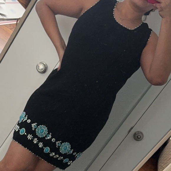 Michael Simon Beaded Dress and short sleeve jacket combo - Picture 2 of 10